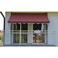 Angerer Klemmmarkise bordeaux/creme 250 cm