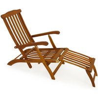 Casaria Casaria Sonnenliege Queen Mary Akazie 169 x 95 x 54cm braun