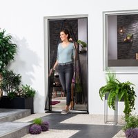 Hecht Magnet Moskitonetz Lamellenvorhang "DELUXE" 100x220cm schwarz