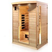 Dewello Infrarotkabine PIERSON 135x105cm, 5 Vollspektrumstrahler, 1-2 Personen