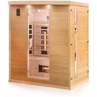 Dewello Infrarotkabine PIERSON 160x105 cm, 6 Vollspektrumstrahler, 2-3 Personen