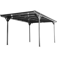 50NRTH Westmann Carport Flachdach 15 m² anthrazit