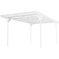50NRTH Westmann Carport Flachdach 15 m² weiss