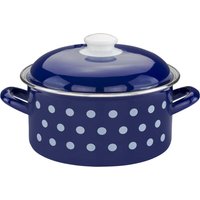 CASA ROYALE Fleischtopf "Dots", Ø ca. 20 cm - Blau