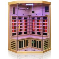 Dewello Infrarotkabine BRANDON 120x120 cm, 6 Vollspektrumstrahler, 1-2 Personen