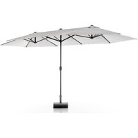 SOLAX-SUNSHINE XXL-Oval-Sonnenschirm, ca. 4,6 x 2,7 m - Grau
