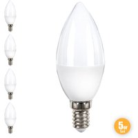 I-GLOW LED Leuchtmittel Kerze - 5er Set