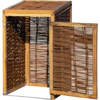 dobar Wetterfeste Mülltonnen-Box für 120l Tonnen