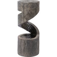 dobar Spiralförmiger Design-Gartenbrunnen mit LED´s