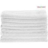 Makian Mullwindeln, 8er Pack, 80x80cm, weiß