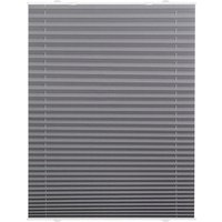 Lichtblick Plissee Haftfix, ohne Bohren Grau, 50 cm x 130 cm (B x L)