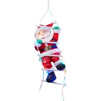 I-GLOW XL-LED-Weihnachtsmann - Kletternd