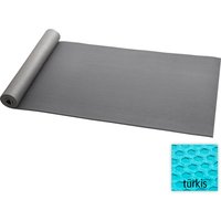 TOPFIT Fitnessmatte mit Textilbeschichtung Hellblau