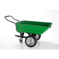 POWERTEC GARDEN XXL Gartenwagen 300L, ca. 161,5 x 97 x 78,5 cm – Grün