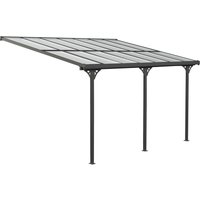 50NRTH Westmann Aluminium Terrassendach Bruce schwarz 435x300 cm