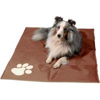 dobar Kühlmatte in Braun mit beigen Pfote