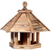 dobar Vogelhaus sechseckig zum Aufstellen, geflammt