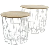 MyFlair Metalltischset "Max" in weiß