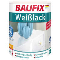 Baufix Weißlack 4er-Set - seidenglänzend