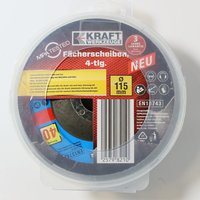 KRAFT WERKZEUGE Fächerscheiben-Set 4-tlg.