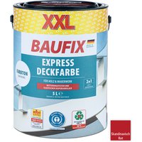 Baufix XXL-Express-Deckfarbe 5 Liter - Skandinavisch Rot