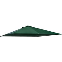 Outsunny Pavillondach Ersatzdach Pavillonabdeckung Polyester Grün 3x3m
