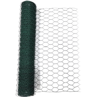 POWERTEC GARDEN 2er Set Drahtgitter PVC-ummantelt, HEXAGONAL ca. 5 x 0,5 m
