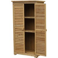 Outsunny Gartenschrank Holz Geräteschuppen Gartenhaus Geräteschrank Natur