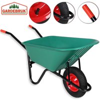Gardebruk Gardebruk Schubkarre Kunststoff 100l - 150kg 98 x 60 x 42cm grün-schwarz