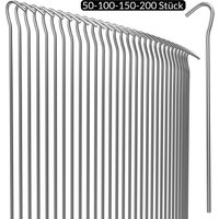 DEUBA Deuba Heringe J 50er Set20cm / 3,5cm silber