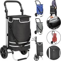 Monzana monzana Einkaufstrolley Alu 35l 54 x 31 x 24cm grau