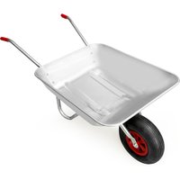 Gardebruk Gardebruk Schubkarre 80l / 100kg 125 x 65,5 x 61cm silber/rot