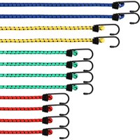 DEUBA Deuba Spanngummi Expander 12 tlg 95cm x 0,8cm blau gelb grün rot