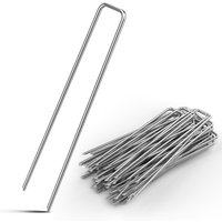 DEUBA Deuba Heringe U 50er Set 15cm - 3mm silber