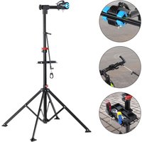 Monzana monzana Fahrradmontageständer 108-190 x 144cm schwarz / blau