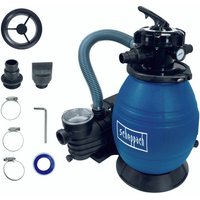 Scheppach Poolsandfilteranlage PSFA26 Filtertank 26 Liter 400 Watt inkl. Zubehör