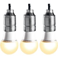 I-GLOW SMD-LED-Leuchtmittel, Birne E27 11,5W - 3er-Set