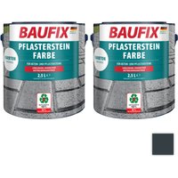 Baufix Pflasterstein-Farbe, Anthrazit - 2er-Set