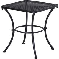 Outsunny Garten Couchtisch Beistelltisch Gartentisch Terrasse Metall Schwarz