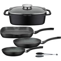 GSW Pfannen-Set Gourmet Granit + Bräter 5-tlg.