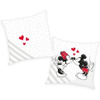 Herding Disney's Mickey & Minnie Soft Velboa Kissen Größe 40x40 cm