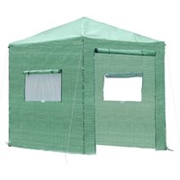 Outsunny Gewächshaus Treibhaus Frühbeet mit Aufrollbarer Tür & Fenster