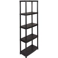 Kreher PRIMO PLUS - Kunststoffregal 12 Zoll (Schwarz)
