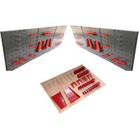 Kreher Werkzeugwandset 2: 2 x KREHER Werkzeugwand mit 14tlg. Hakenset + 1 x 22 tlg. Werkzeughaltersortiment