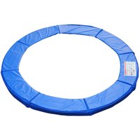 HOMCOM Trampolin Randabdeckung Sicherheitsnetz Wetterplane Leiter 8ft 10ft 12ft 15ft (Randabdeckung: Ø 244cm-Blau)