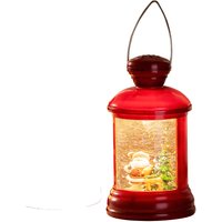 Flower Power LED Schneelaterne LEVI - Weihnachtsmann