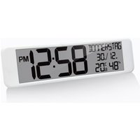 Technoline WS8120 - XXL Funkwanduhr digital, Temperatur- und Luftfeuchteanzeige, 44 cm