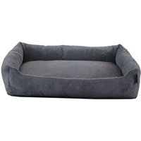 Rohrschneider Tierbett Cordstoff fein anthrazit