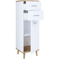 VCM Midischrank "Landos" Weiß/Honig-Eiche