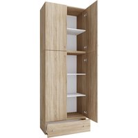 VCM Kleiderschrank "Lona XXL" Drehtüren | Mit Schublade Sonoma-Eiche